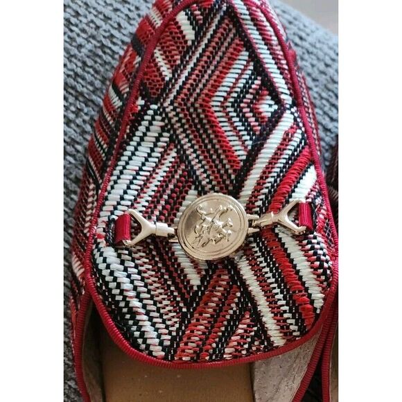 Stacy‎ Adams Red & White Slides Casual Shoes Size 9M- Dress Up Or Down-EUC - Picture 2 of 6